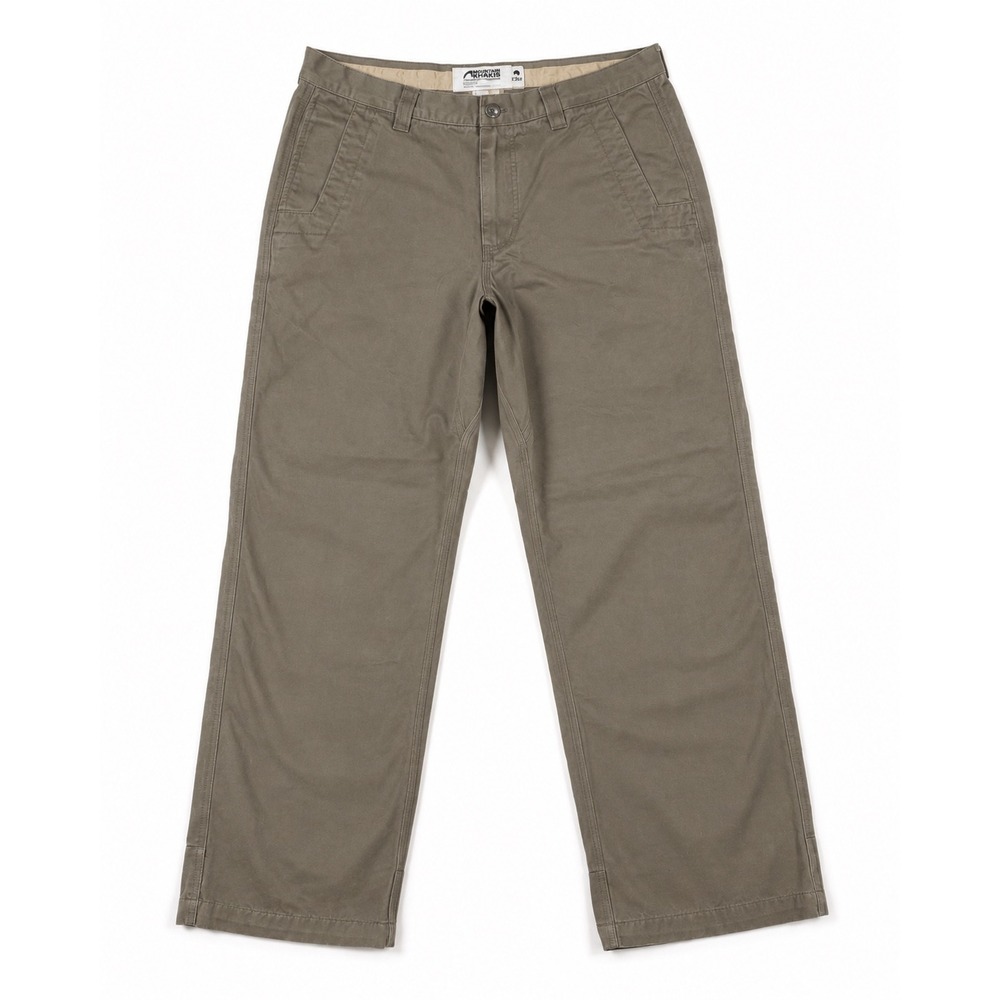 Mountain Khakis Men Teton Twill Relaxed Fit Pants Olive Drab 33x32 Cotton Chino